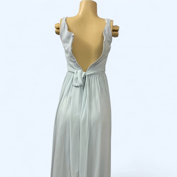 Azazie Sky Blue and Cream Fabric - Picture 8 of 16